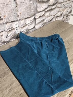LOFT Women's Teal Corduroy Pants